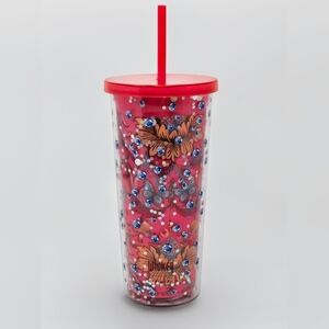 🆕 VERA BRADLEY Wicked "She's So Good" Acrylic Tumbler w/Lid and Straw